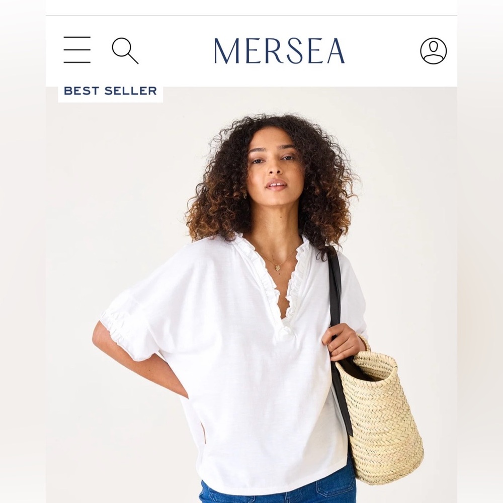 Mersea Amelia ruffle tee